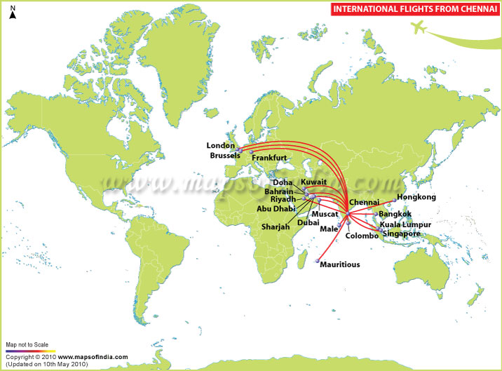 International Flights from Chennai