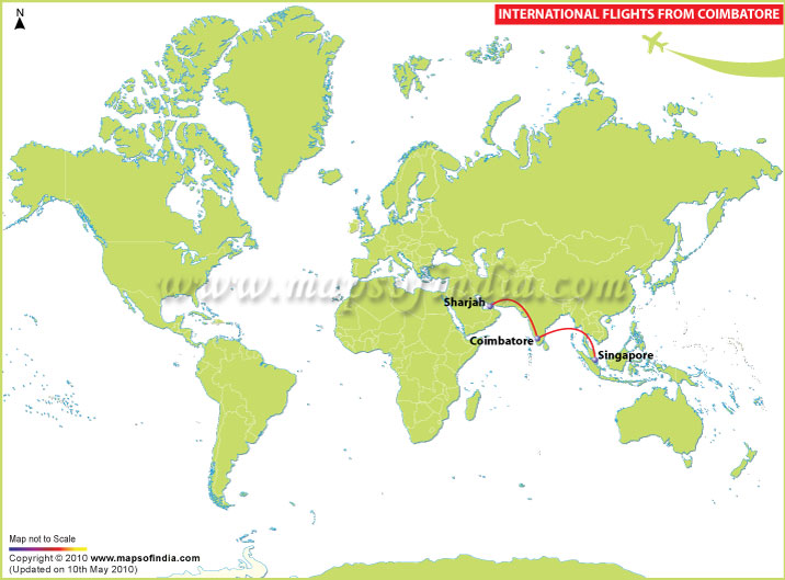 International Flights from Coimbatore