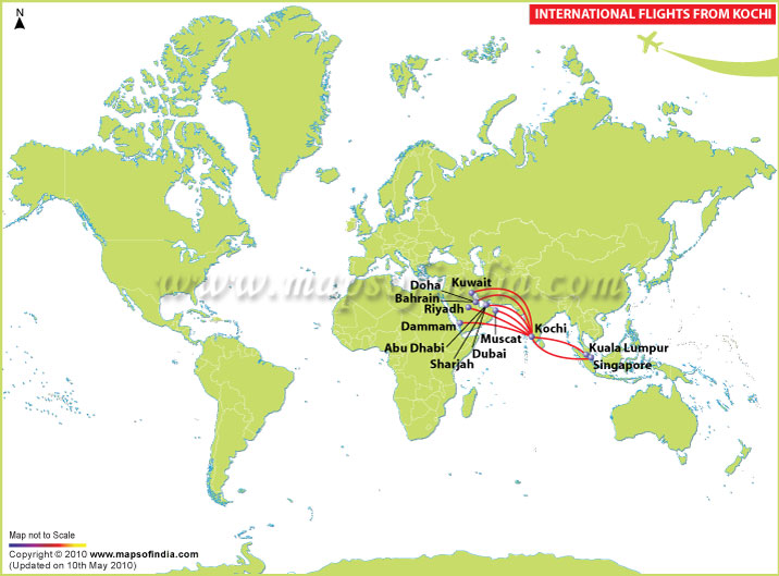 International Flights from Kochi