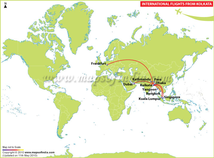 International Flights from Kolkata