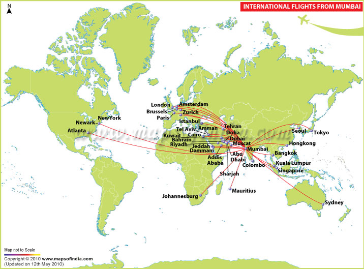 International Flights from Mumbai