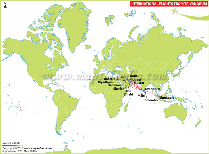 International Flights from Trivandrum