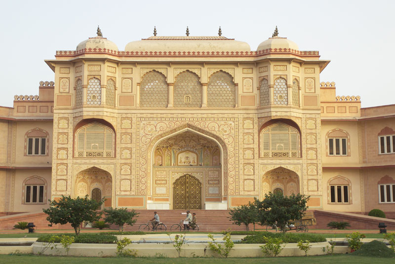 Main entrance to the Birla Auditorium Jaipur