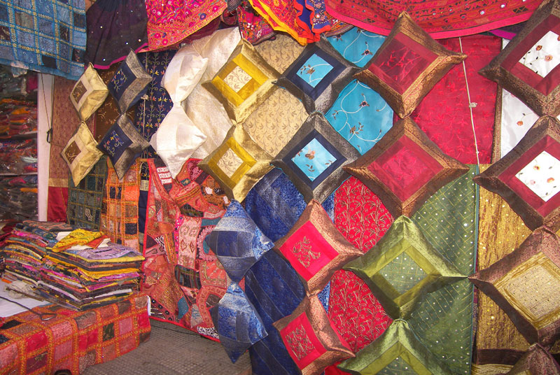 Colorful jaipuri cushion covers