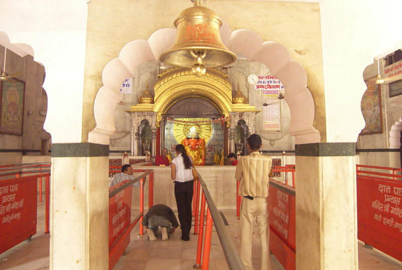 Inside Ganesh temple Moti Dungri