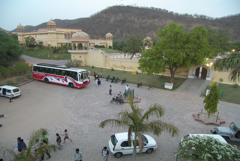 Parking area at Kanak Vrindavan