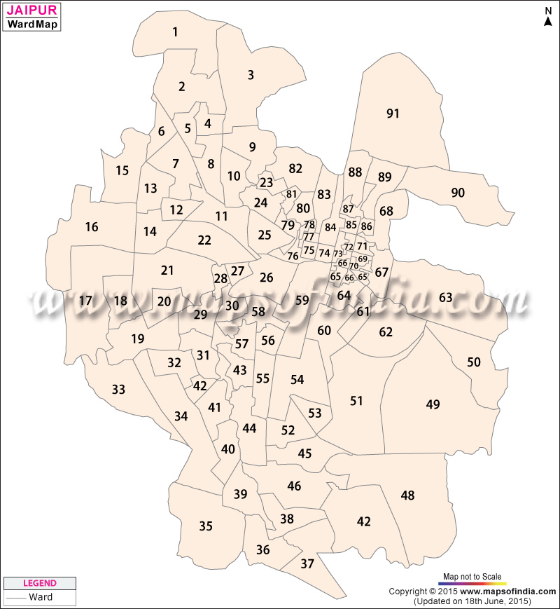 Jaipur Ward Map