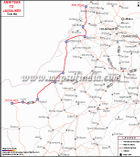Amritsar to Jaisalmer Route Map