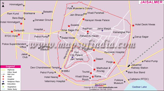 Jaisalmer Map