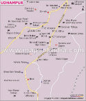 Udhampur City Map