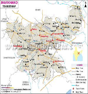 Jharkhand Travel Map