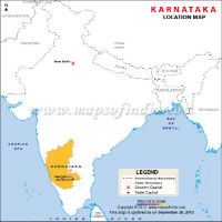 Karnataka Location Map