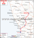 Bengaluru to Kochi Route Map