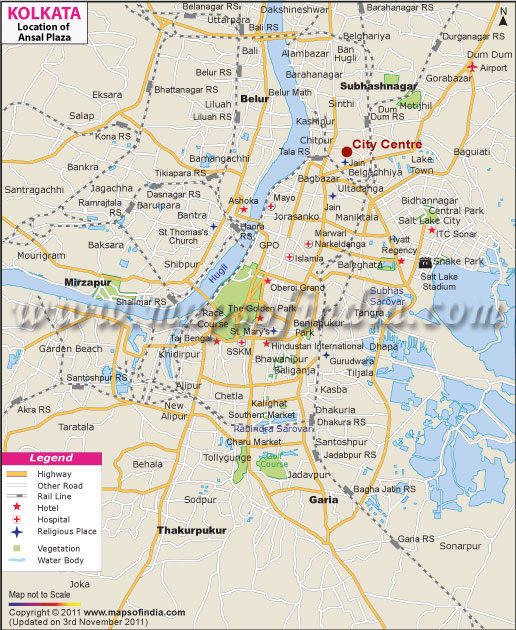 Ansal Plaza Location Map