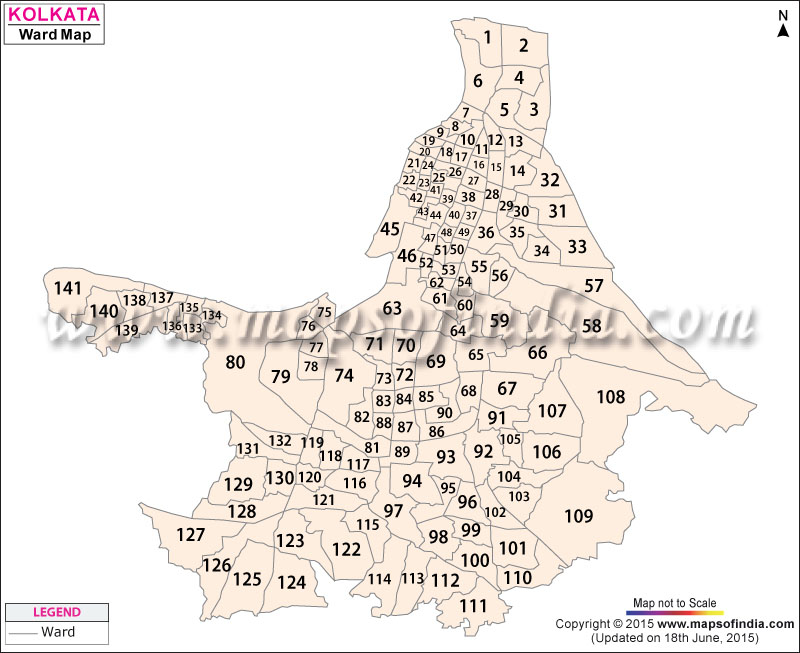 Kolkata Ward Map