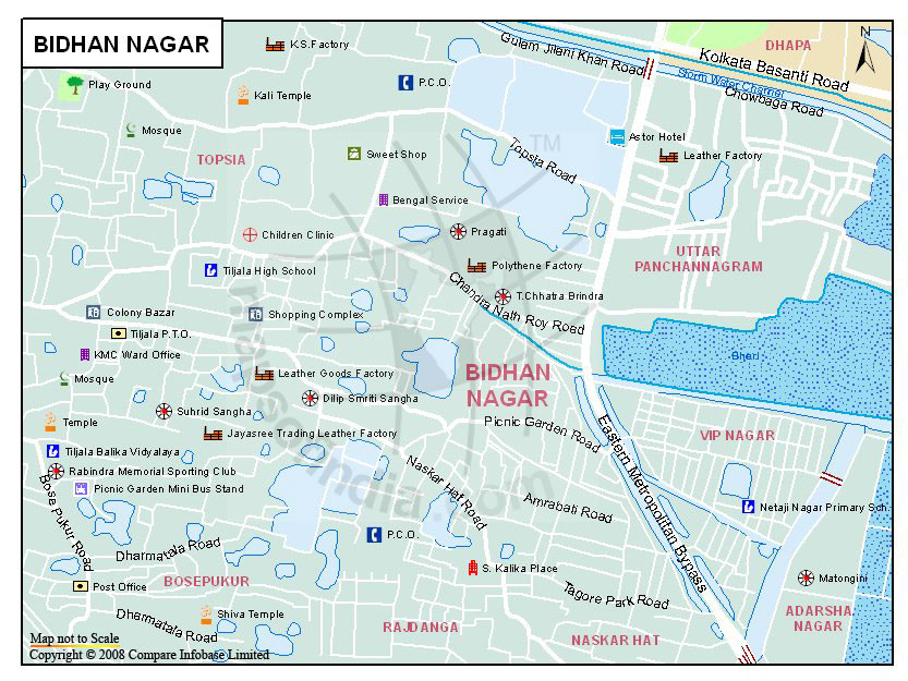 Bidhan Nagar Map