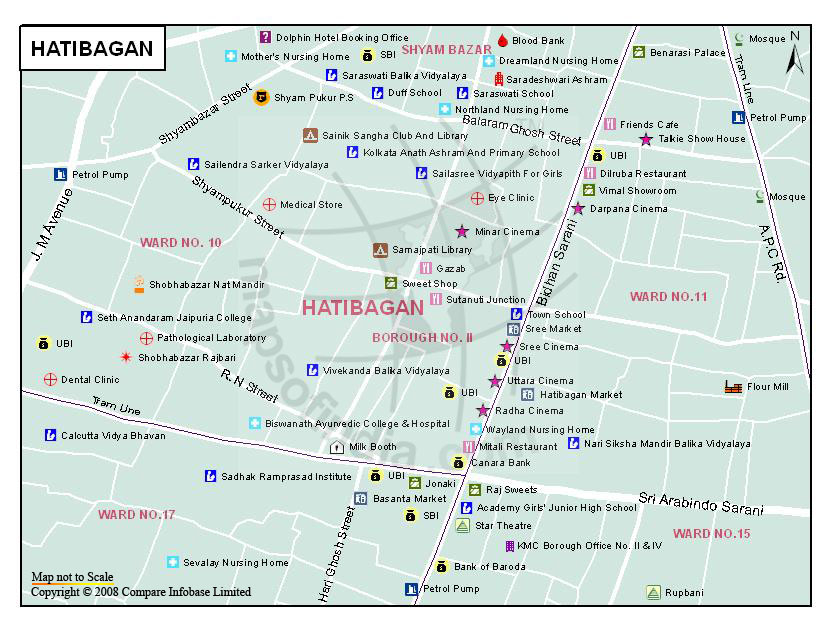 Hatibagan Map