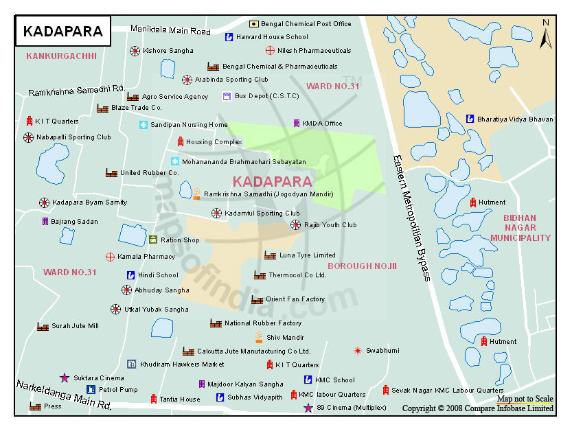 Kadapara Map