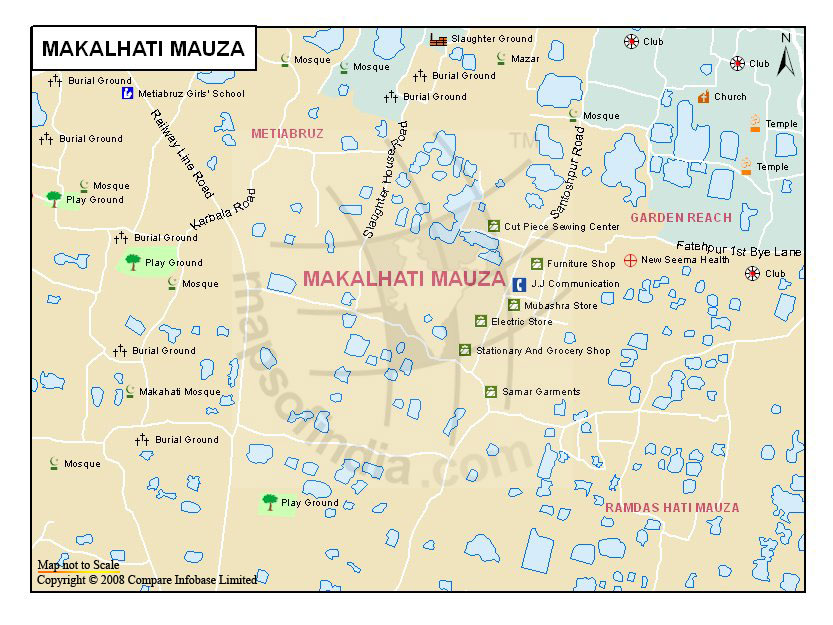 Makalhati Mauza Map