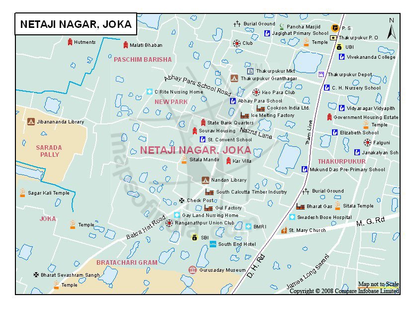 Netaji Nagar, Joka Map