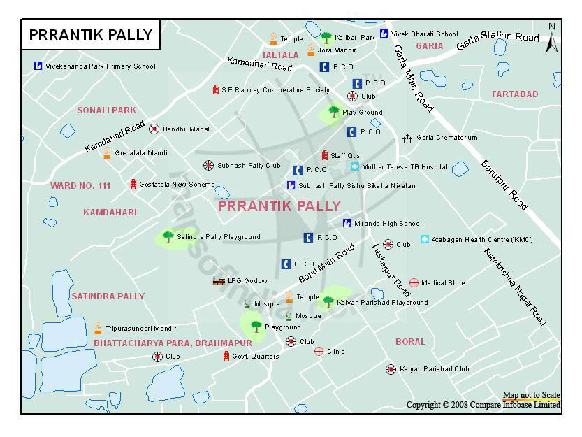 Prrantik Pally Map