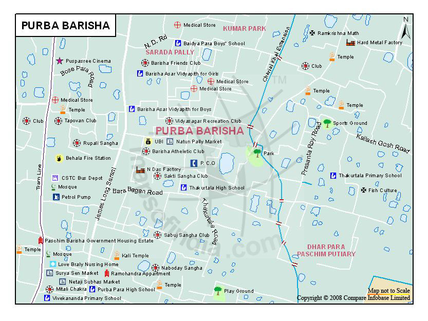Purba Barisha Map