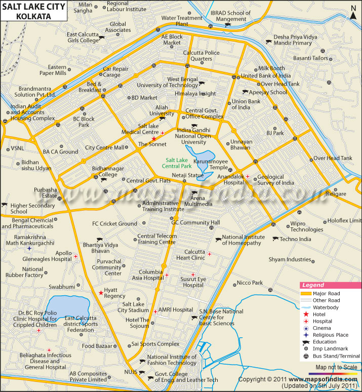 map of salt lake city Salt Lake Map Kolkata Maps Of India