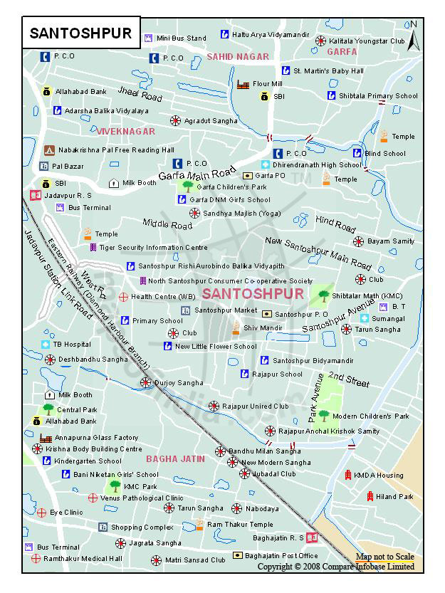Santoshpur Map
