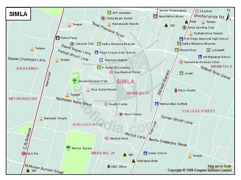 Simla Map