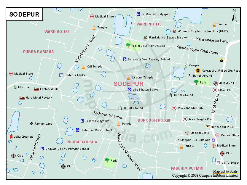 Sodepur Map