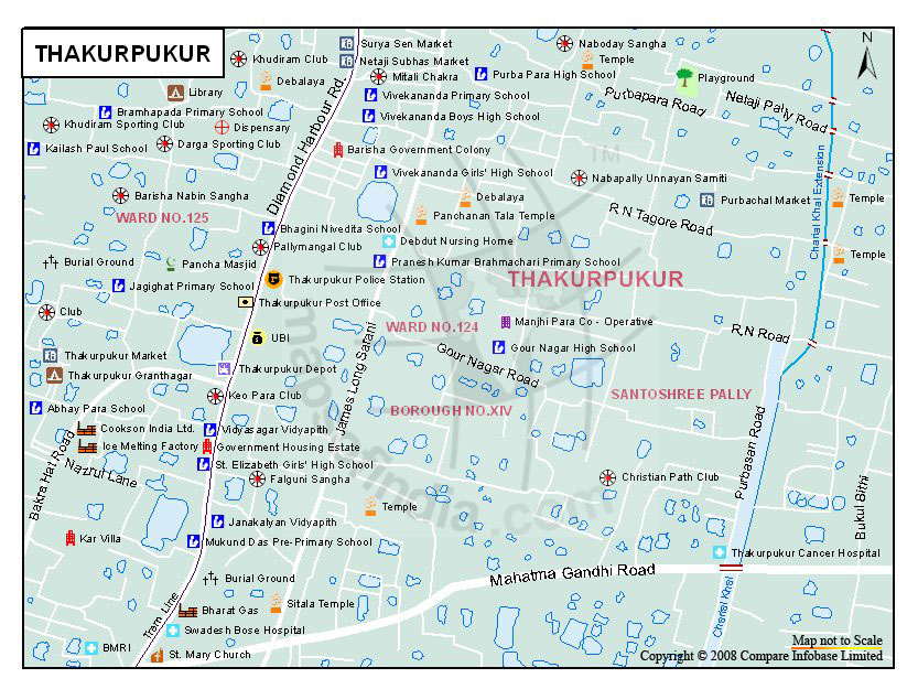 Thakurpukur Map