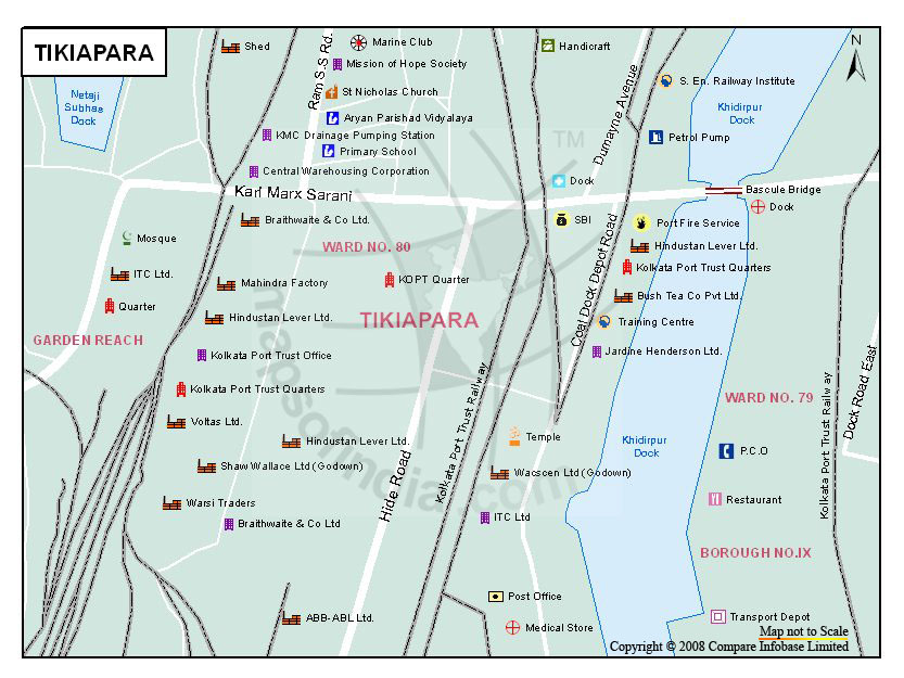 Tikiapara Map