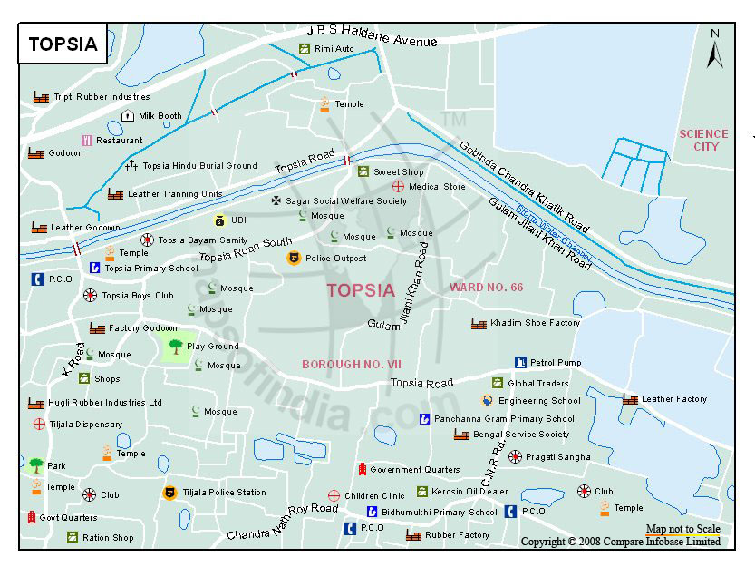 Topsia Map