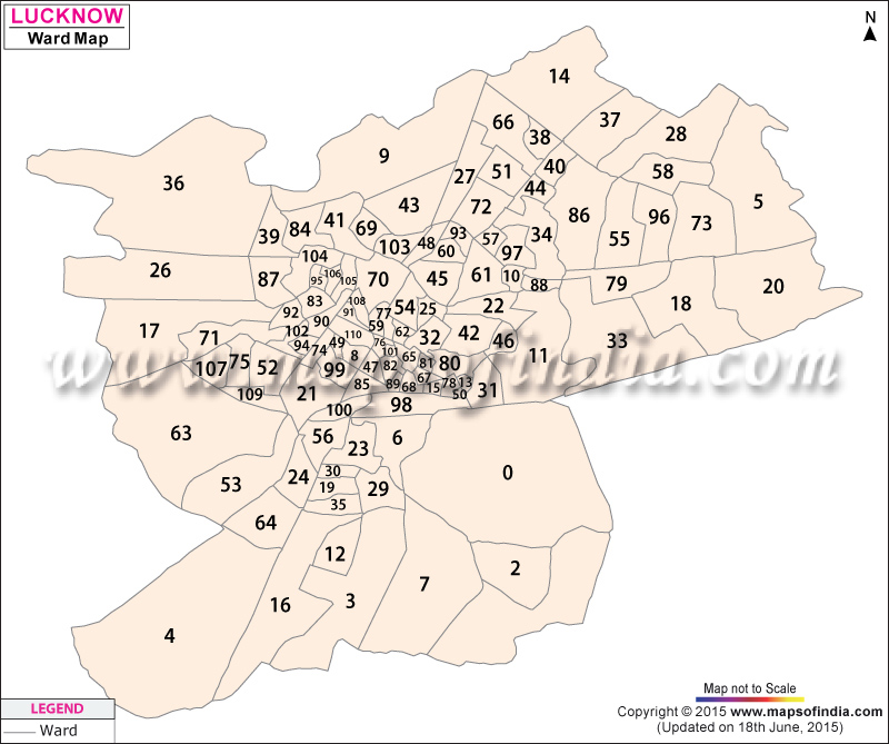 Lucknow Ward Map