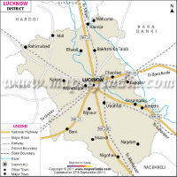 Lucknow District Map