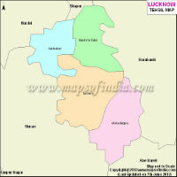 Lucknow Tehsil Map