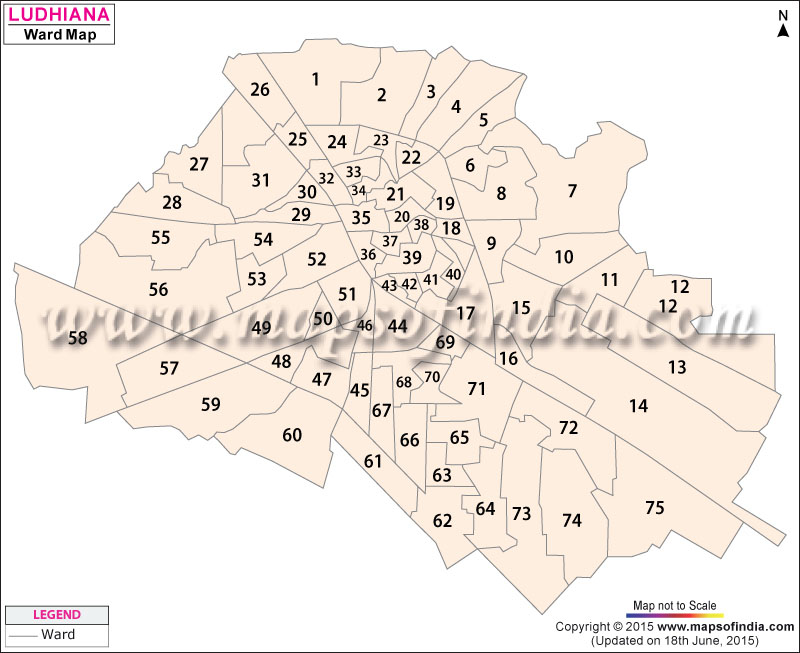Ludhiana Ward Map