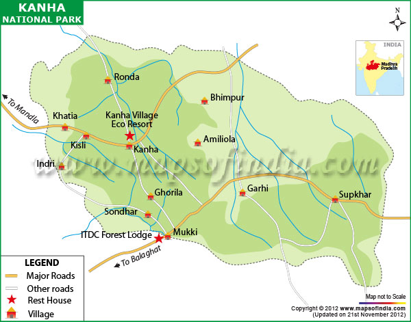 Kanha National Park and Tiger Reserve, MP - Timings, Entry Fee, Location, Address