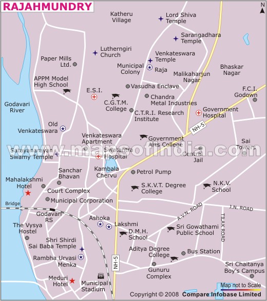 Rajahmundry City Map