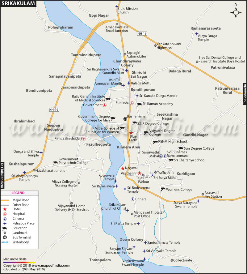Srikakulam City Map