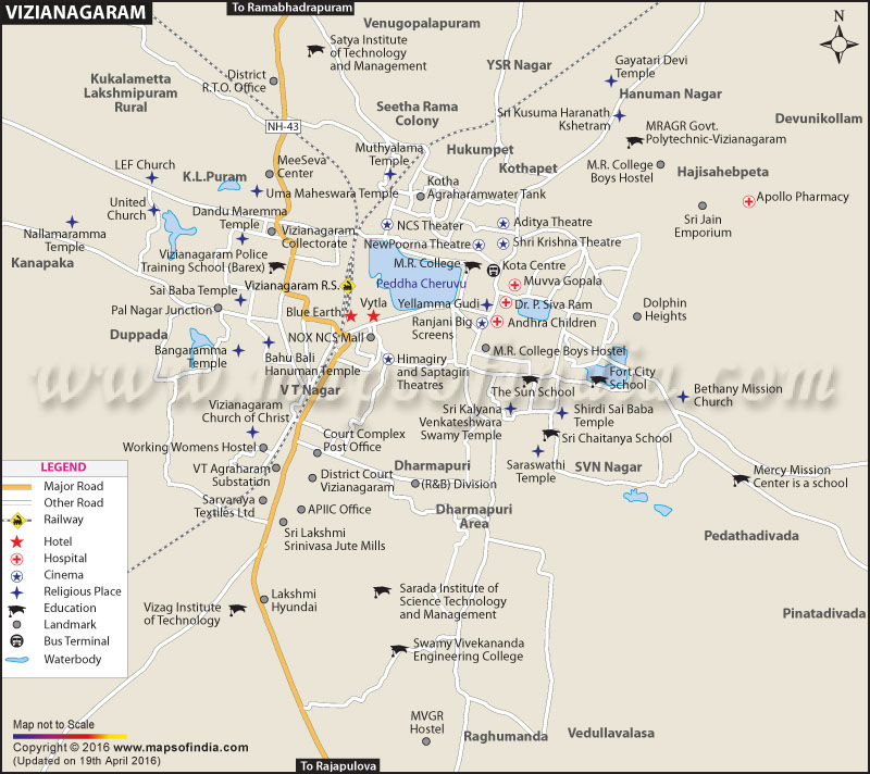Vizianagaram City Map