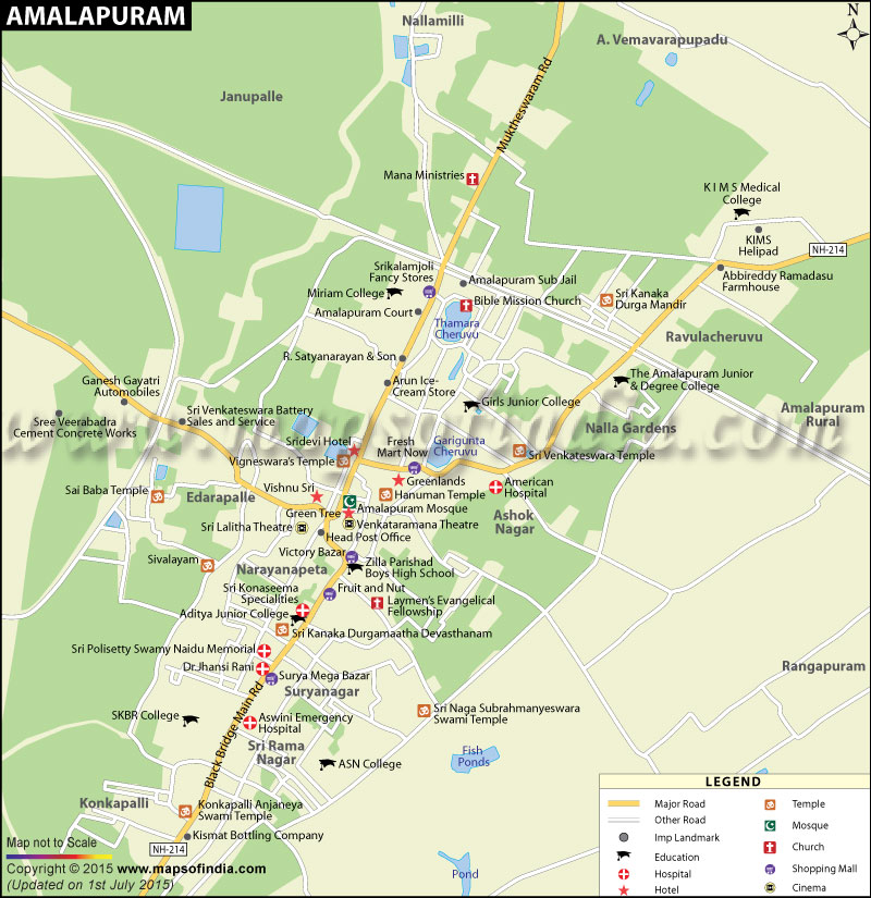 Amalapuram City Map