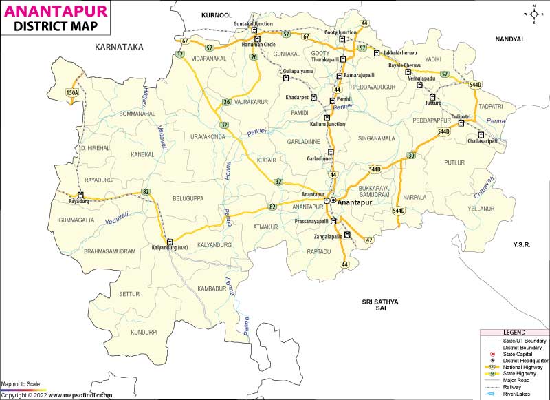 Anantpur City Map