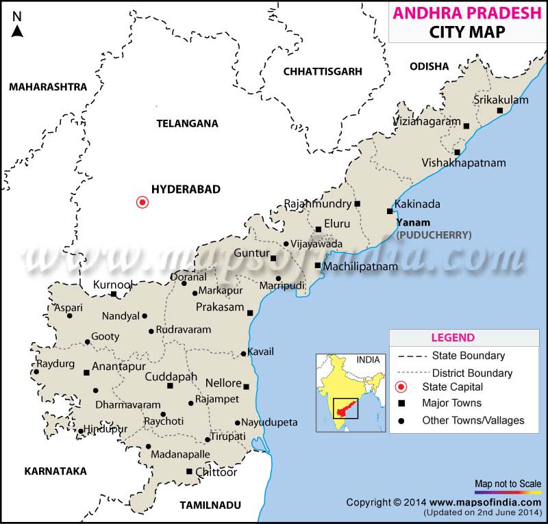 City Map of Andhra Pradesh