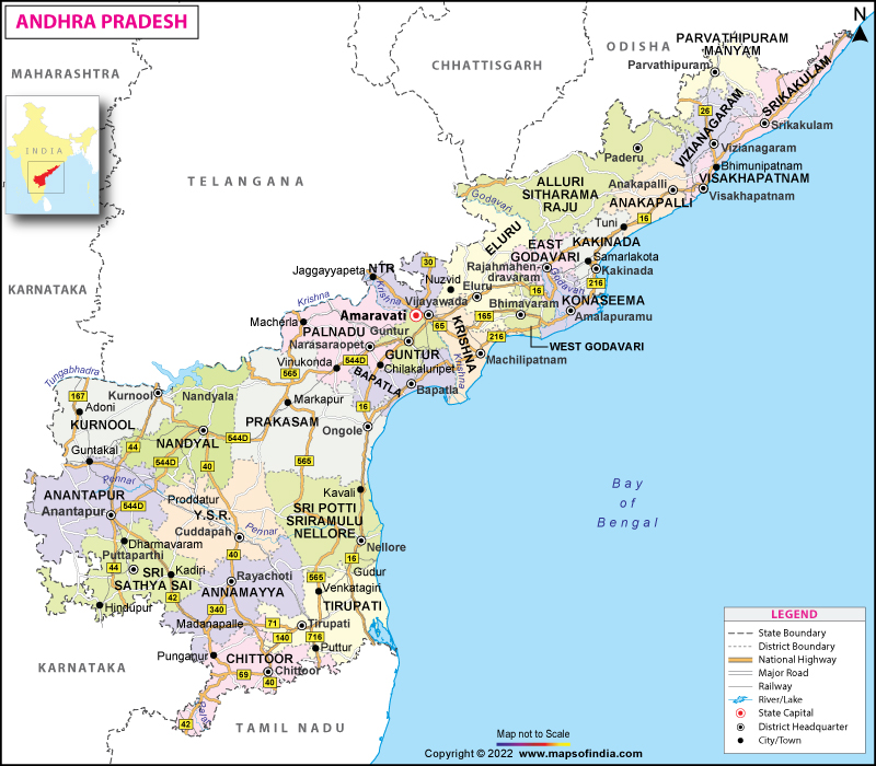 Map of Andhra Pradesh