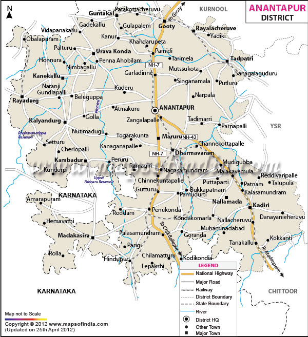 District Map of Anantapur