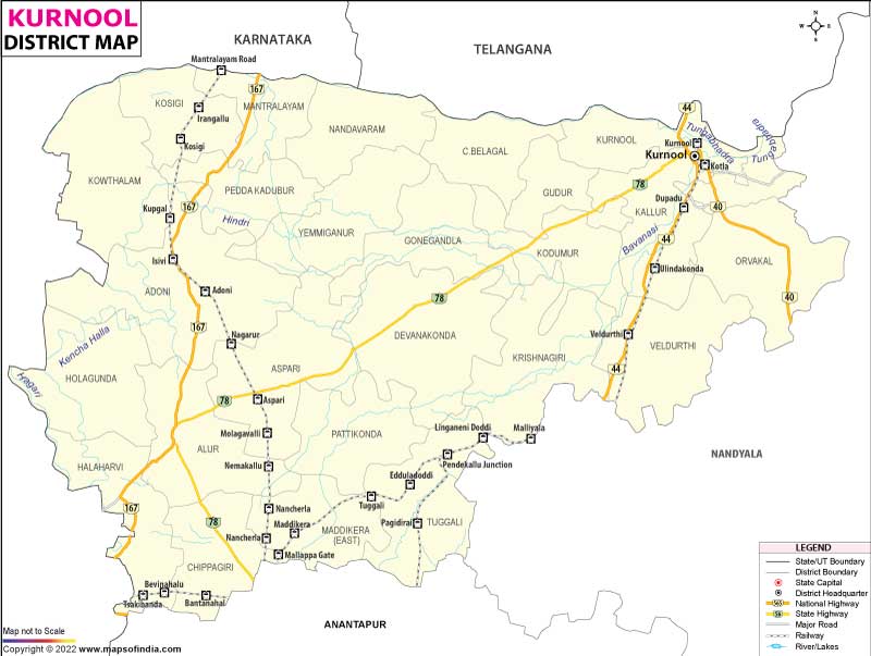 District Map of Kurnool