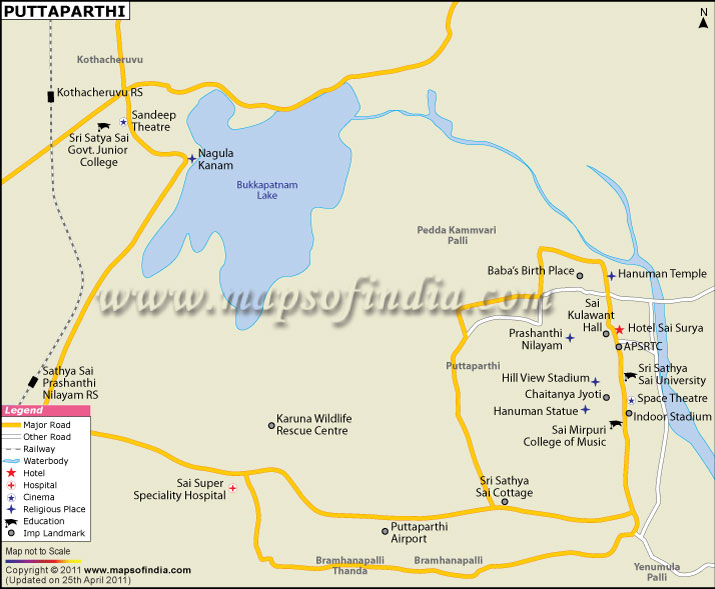 Puttaparthi Map