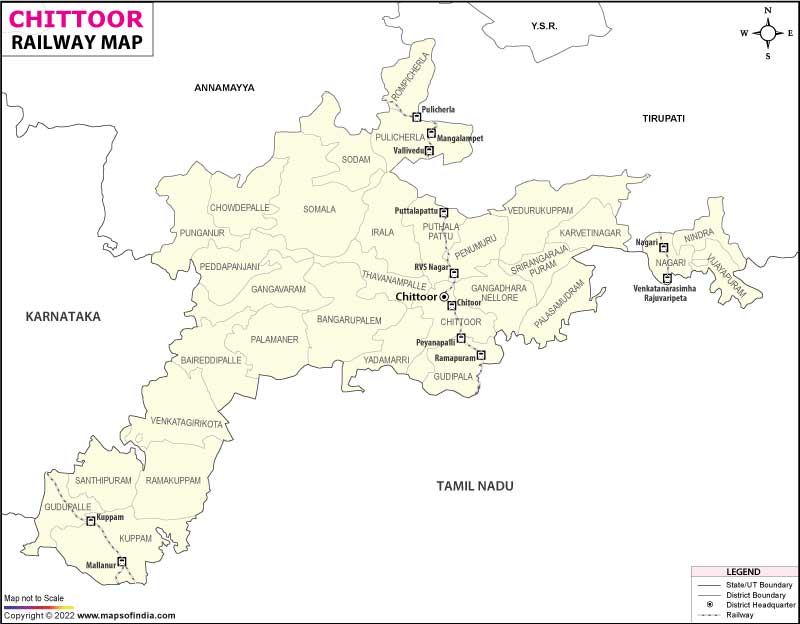 Railway Map of Chittoor