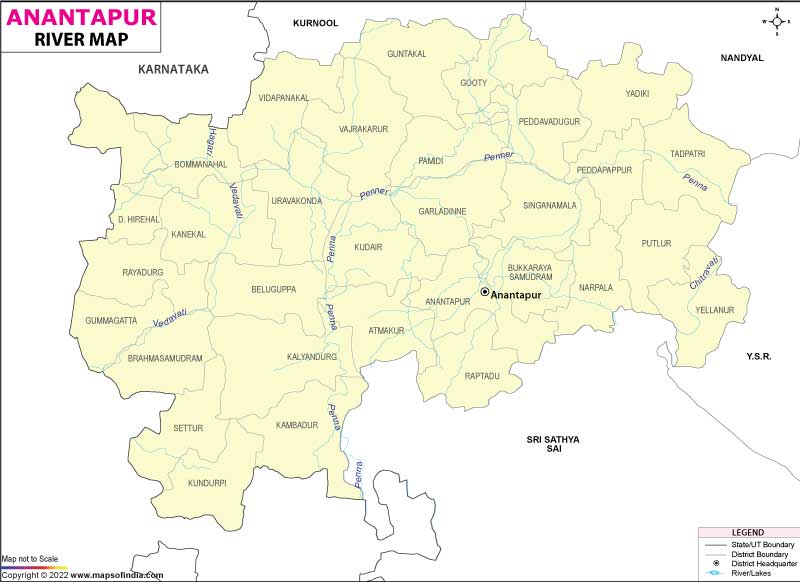 River Map of Anantapur